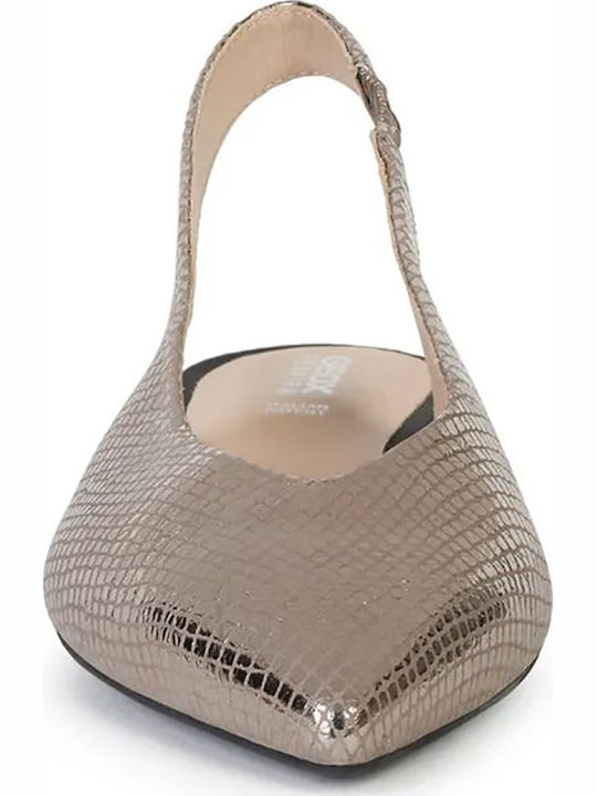 Leather Pointed Toe Silver Heels D Charyssa A