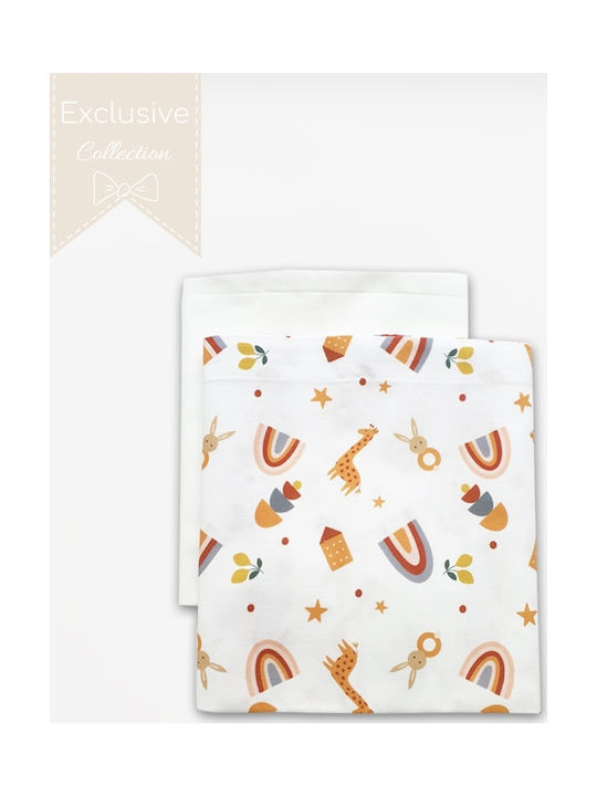 Tiny Toes Funky Bohemian Baby Sheets Set Cradle Cotton Multicolored 70x100cm 2pcs