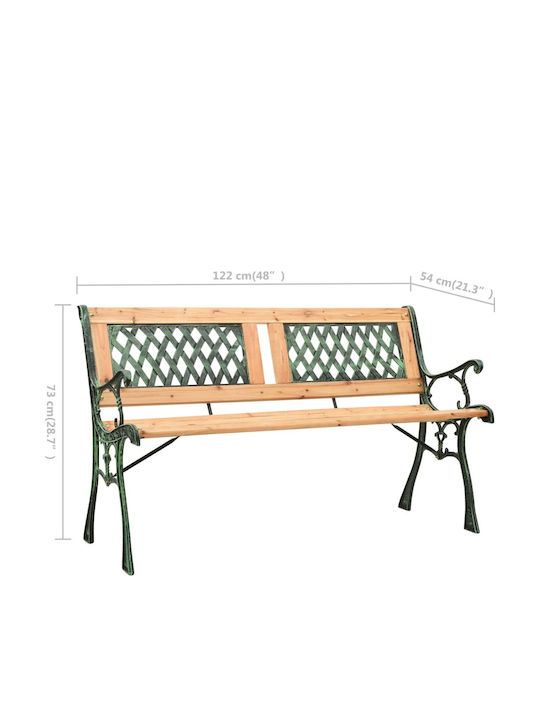 Bench Outdoor Cast Iron 122x54x73cm