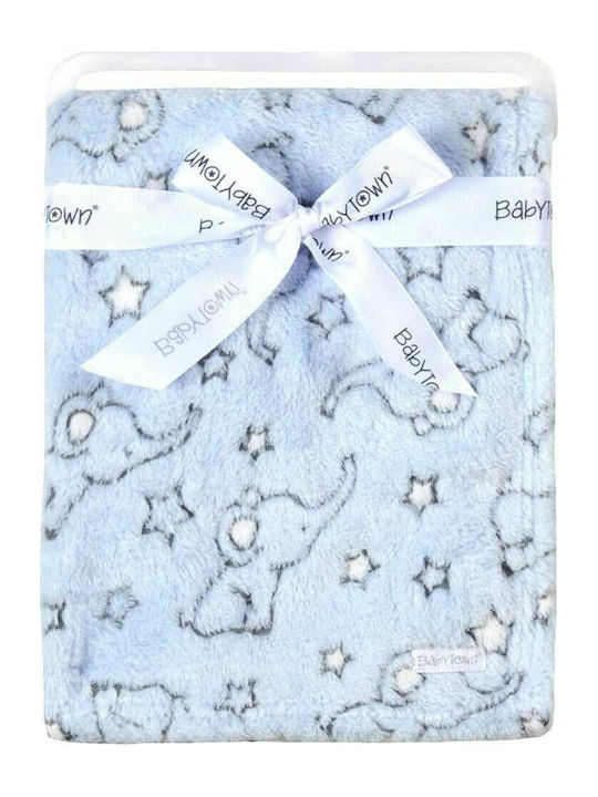 Babytown Κουβέρτα Αγκαλιάς & Λίκνου Elephant 75x90εκ.
