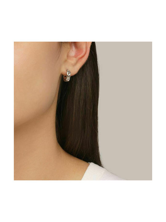 Excite-Fashion Steel Shine Earrings Hoops made of Silver