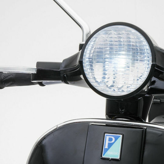 Vespa Piaggio Vintage Kids Electric Motorcycle Licensed 12 Volt Black