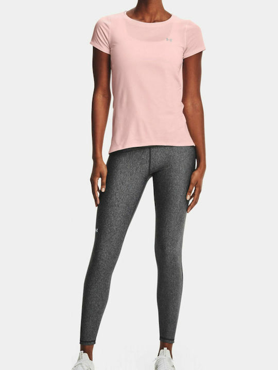 Training Women's Cropped Firming Shiny & High Waist Gray Leggings