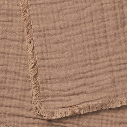 Elodie Details Soft Πάνα Αγκαλιάς Πικέ Καφέ 75x100εκ.