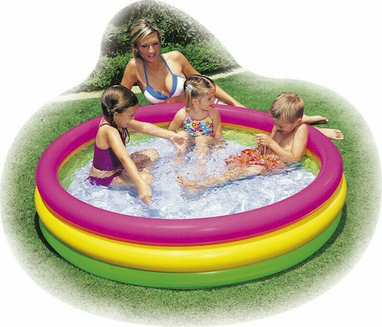 Intex Sunset Glow Children's Round Swimming Pool 275lt Inflatable 147x33cm