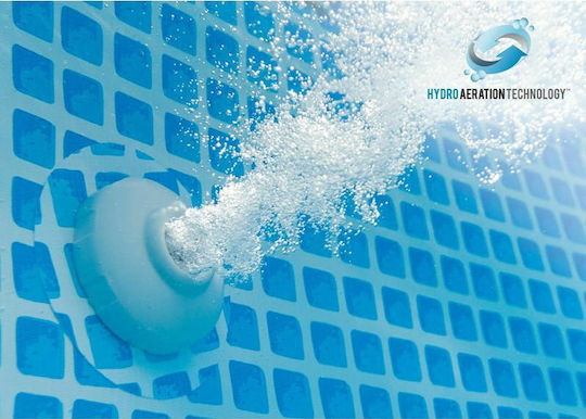 Intex Prism Πισίνα PVC 6836lt με Μεταλλικό Σκελετό 400x200x100εκ. Γκρι