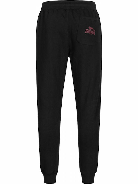 Wellιngham Sweatpants with Elastic Black / Oxblood