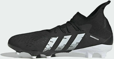 Adidas Predator Freak.3 FG Ψηλά Ποδοσφαιρικά Παπούτσια με Τάπες Μαύρα
