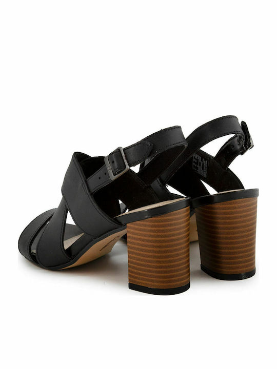Jocelynne Bao Leder Sandalen Anatomisch Schwarz