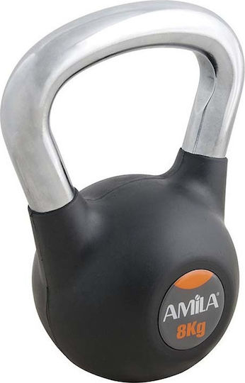 AMILA Kettlebell Rubber 12kg Black