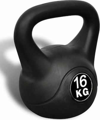 vidaXL Kettlebell από PVC 16kg Μαύρο