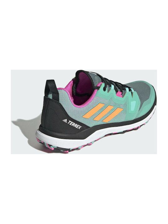 Terrex Agravic Sport Shoes Trail Running Hazy Emerald / Screaming Orange / Screaming Pink