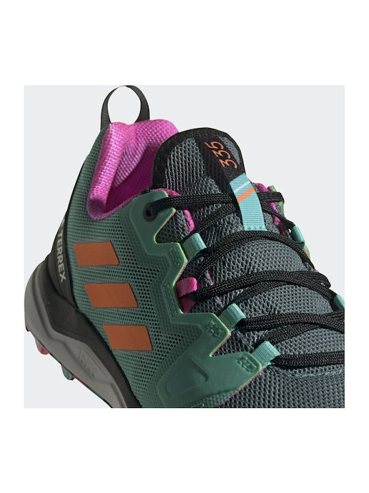 Terrex Agravic Sport Shoes Trail Running Hazy Emerald / Screaming Orange / Screaming Pink