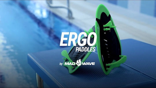 Mad Wave Paddles Χεράκια Κολύμβησης Πράσινα