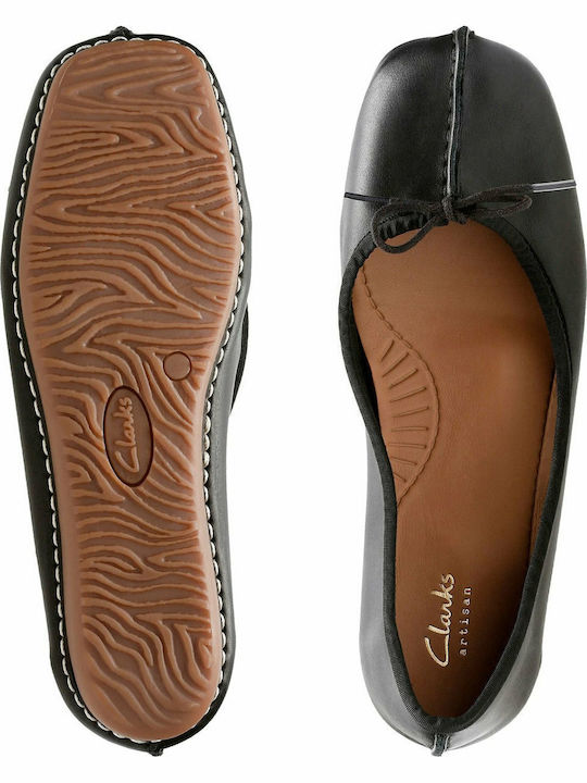 Anatomic Leather Ballerinas Frecle Ice Black