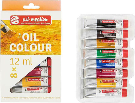 Royal Talens Oil Colour Set Oil Colours Set 12ml 8pcs