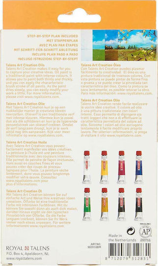 Royal Talens Oil Colour Set Σετ Λαδομπογιές 12ml 8τμχ