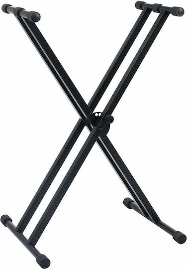 vidaXL Set Keyboard Stand with Double Leg and Stool Stand Floor for Keyboards