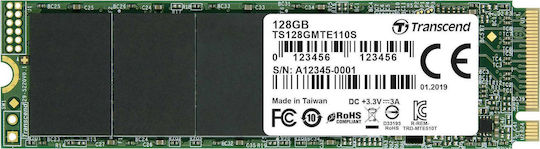 Transcend 110S SSD 128GB τύπου M.2 με σύνδεση PCI Express 3.0 TS128GMTE110S