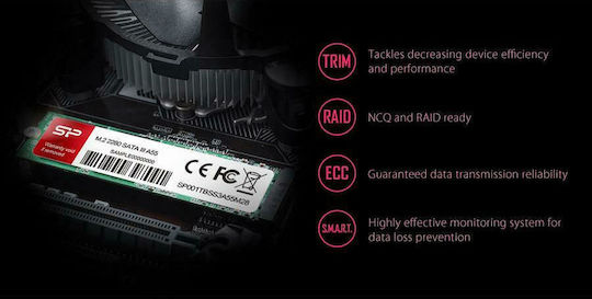 Silicon Power A55 SSD 128GB M.2 Type with SATA III Connection