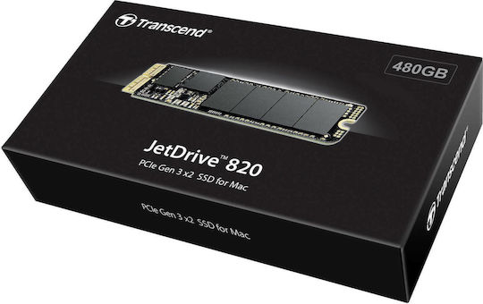 Transcend JetDrive 820 SSD 480GB τύπου Blade με σύνδεση PCI Express 3.0 TS480GJDM820