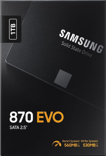 Samsung 870 Evo SSD 1TB Tip 2.5'' cu Conexiune SATA III MZ-77E1T0B
