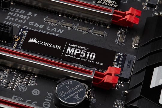 Corsair Force MP510 SSD 1.9TB τύπου M.2 με σύνδεση PCI Express 3.0 CSSD-F1920GBMP510