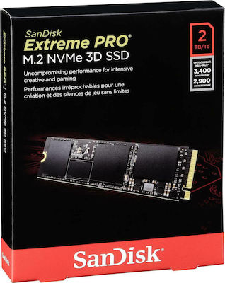 Sandisk Extreme Pro SSD 2TB τύπου M.2 με σύνδεση PCI Express 3.0 SDSSDXPM2-2T00-G25