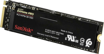 Sandisk Extreme Pro SSD 2TB τύπου M.2 με σύνδεση PCI Express 3.0 SDSSDXPM2-2T00-G25