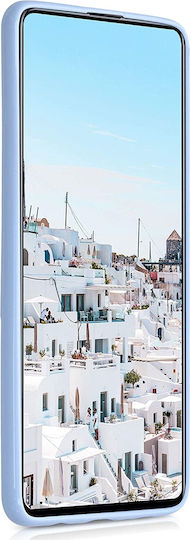 KWmobile Umschlag Rückseite Silikon Hellblau (Galaxy M51)