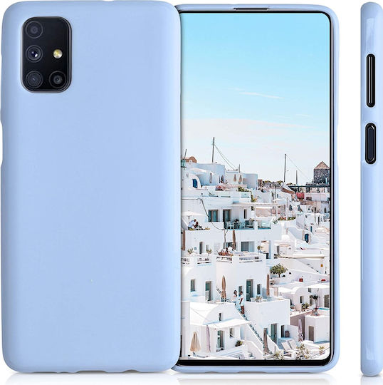 KWmobile Umschlag Rückseite Silikon Hellblau (Galaxy M51)