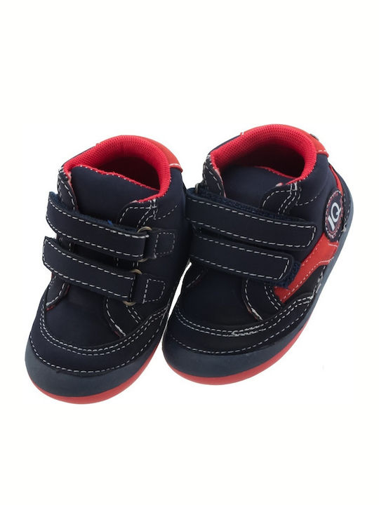 IQ Shoes Kids Sneakers High Dino 110 Anatomic with Scratch Navy Blue