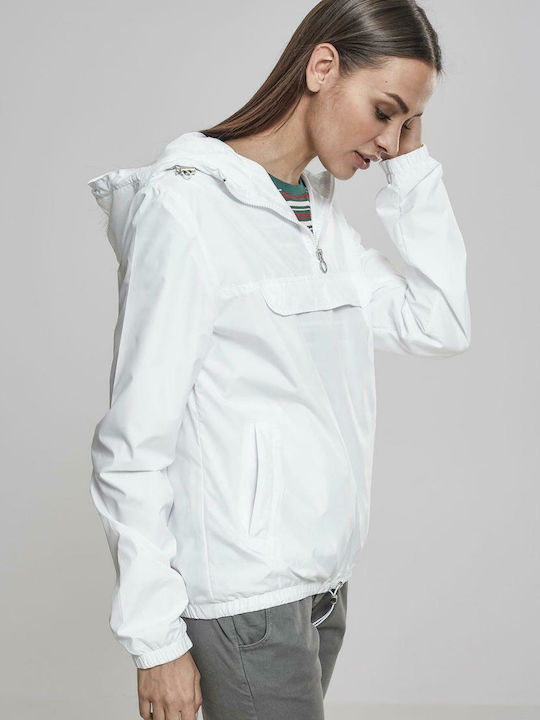 Women's Short Sports Jacket for Winter White