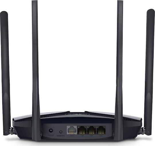 Mercusys MR70X v1 Drahtlos Router Wi-Fi 6 mit 3 Anschlüssen Gigabit Ethernet