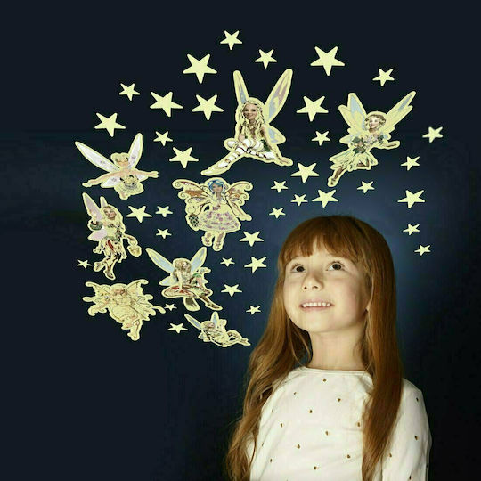 Brainstorm Kids Glow-in-the-Dark Wall Sticker Stars & Fairies