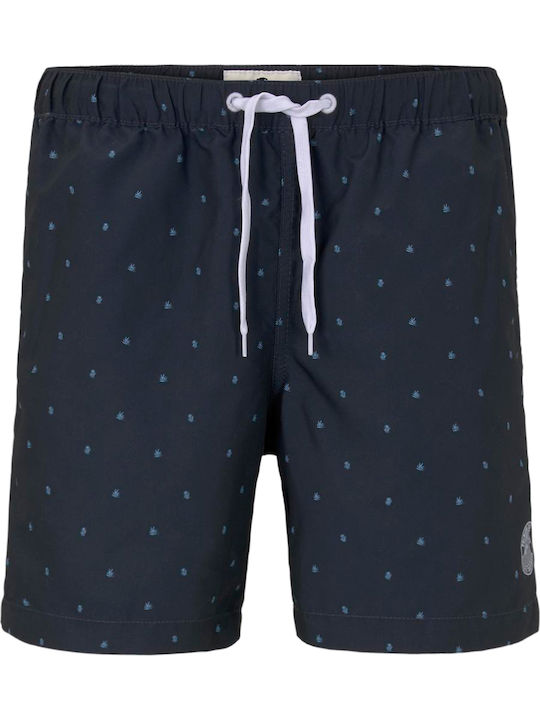 Men's Swimwear Shorts Navy Blue with Patterns
