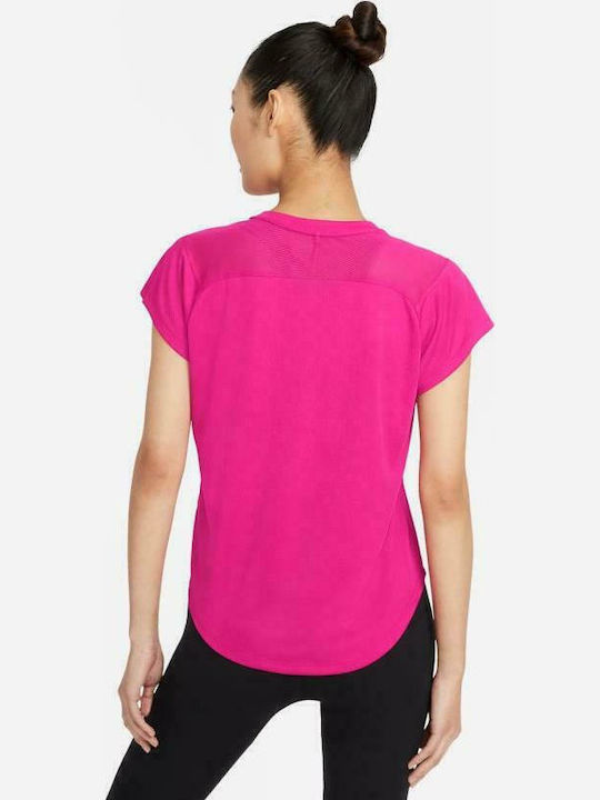 Nike Icon Clash Women's Athletic T-shirt Dri-Fit Fuchsia