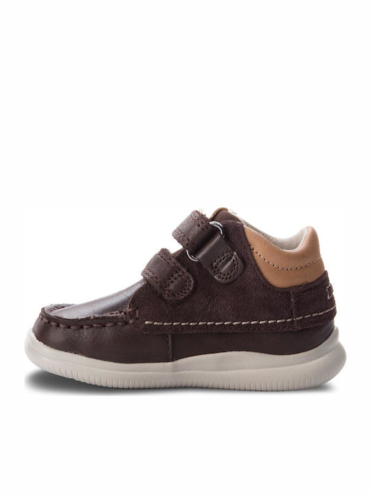 Cloud Tuktu T Kids Sneakers High Anatomic with Scratch Brown
