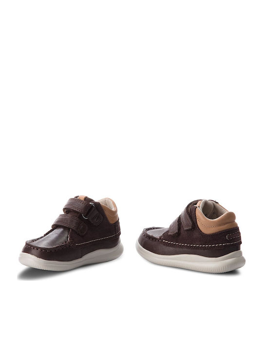 Cloud Tuktu T Kids Sneakers High Anatomic with Scratch Brown