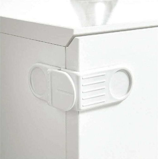 Baby Jem Cabinet & Drawer Protector with Sticker made of Plastic in White Color 1pcs