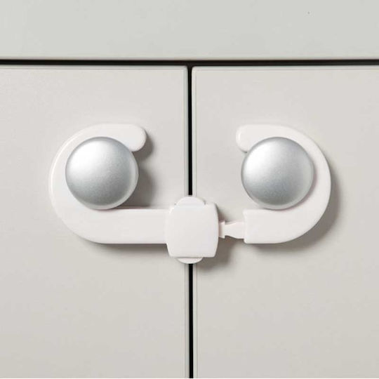 Dreambaby Cabinet & Drawer Lock made of Plastic in White Color 1pcs
