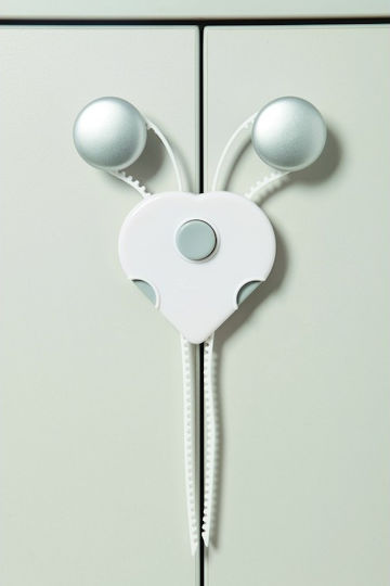 Dreambaby Flexi Заключване за Шкаф и Чекмедже от Пластмаса в Бял Цвят 9см