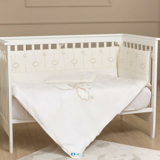 Funna Baby Σετ Κούνιας Luna Elegant Μπεζ 3τμχ
