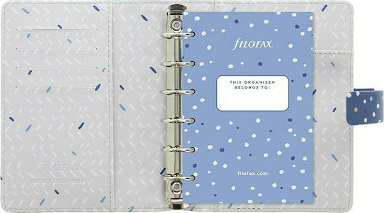 Filofax Indigo Pocket Täglich Veranstalter Blau 12.7x14.5cm Schnee