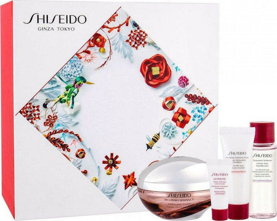 Shiseido Bio-performance Liftdynamic Cream Set Skin Care Set for Moisturizing & Facial Cleaning