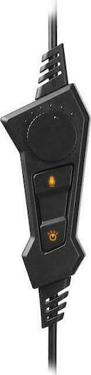 Sades A6 Over Ear Gaming Headset with Connection USB Orange