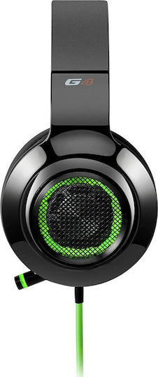 Edifier G4 Over Ear Gaming Headset with Connection USB Black/Green