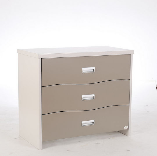 Bellatrix Βρεφική Συρταριέρα με 3 Συρτάρια 105x55x90cm