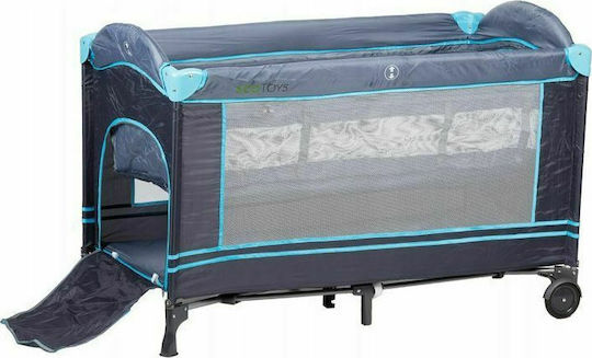 Ecotoys Laufstall mit Matratze Hellblau 126x66cm