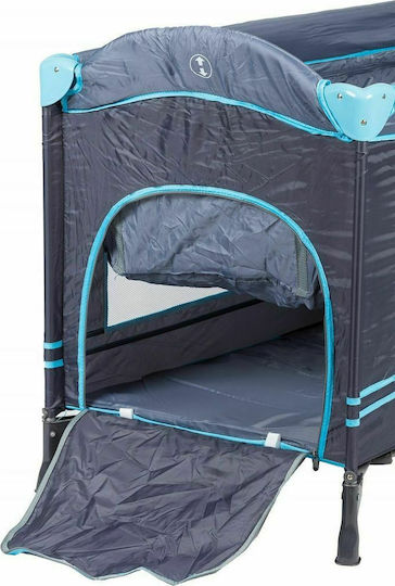 Ecotoys Laufstall mit Matratze Hellblau 126x66cm